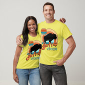 Funny retro surfs up surfing buffalo Wyoming T-Shirt (Unisex)