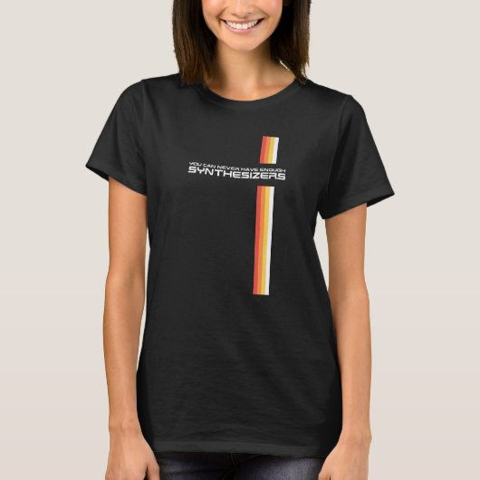 Funny Retro Synthesizer Synth Keyboard Collector m T-Shirt (Vorderseite)