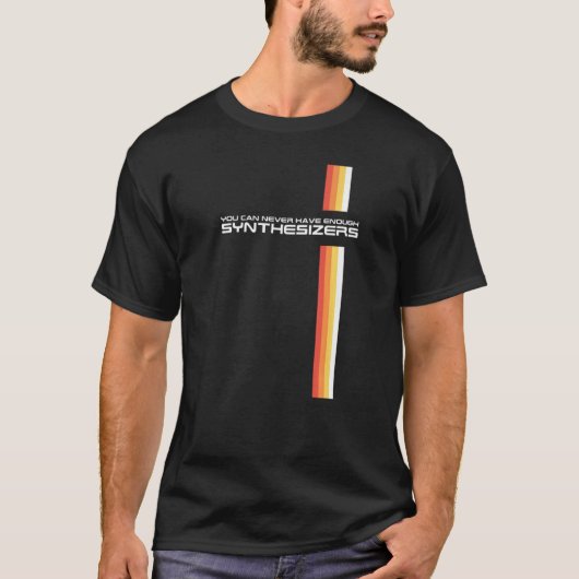 Funny Retro Synthesizer Synth Keyboard Collector m T-Shirt (Vorderseite)