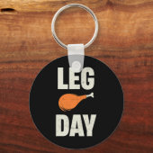 Funny Retro Thanksgiving Day Turkey Day Turkey Leg Schlüsselanhänger (Vorderseite)