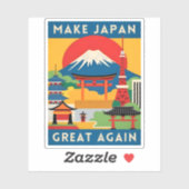 Funny Retro Travel Japan Tourismus Spaß Aufkleber (Blatt)