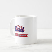 Funny Retro Vater - Kaffee ist mein einziger hoffn Kaffeetasse (Vorderseite Links)
