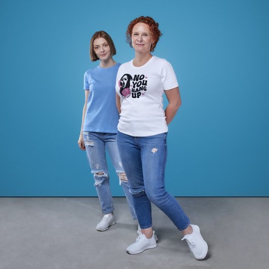 Funny Retro Vibe Halloween Design - Nein, du hängs T-Shirt