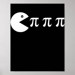 Funny Retro Videospiel PI Day Math Lehrer Poster