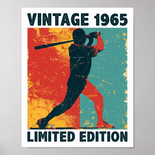Funny Retro Vintag 1965 Bysebyll Lover Limited Poster (Vorne)