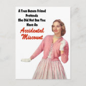 Funny Retro Vintag Bunco Postkarte (Vorderseite)