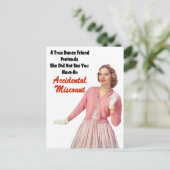 Funny Retro Vintag Bunco Postkarte (Stehend Vorderseite)