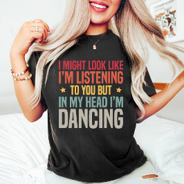 Funny Retro Vintag Dance Teacher Black T-Shirt
