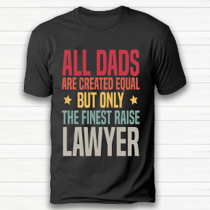 Funny Retro Vintag Lawyer Vater Rente Black T-Shirt