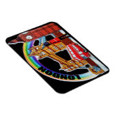 Funny Retro Vintag London England Magnet (Rechte Seite)