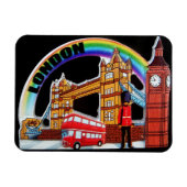 Funny Retro Vintag London England Magnet (Horizontal)