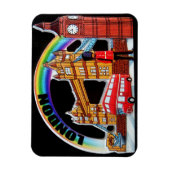 Funny Retro Vintag London England Magnet (Vertikal)