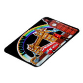 Funny Retro Vintag London England Magnet (Linke Seite)