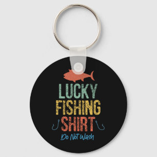 Funny Retro Vintag Lucky Fischen Shirt nicht war Schlüsselanhänger
