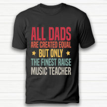 Funny Retro Vintag Music Teacher Black