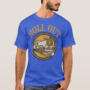 Funny Retro Vintager Eisenbahningenieur Roll Out T-Shirt