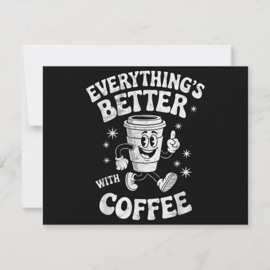 Funny Retro Vintager Kaffee Männer oder Frauen Kaf (Vorderseite)