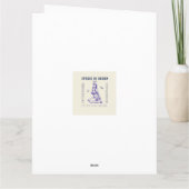 Funny Retro Woman Karte (Rückseite)