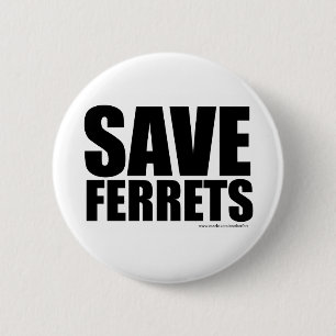 Funny Rett Ferrets! Button