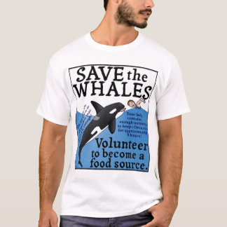 Funny Rettete die Wale Orca Satire Spoof Spaß T-Shirt