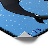 Funny Rettete die Wale Satire Orca Spoof Poster (Ecke)