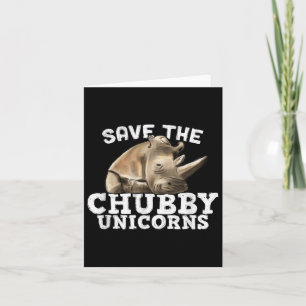 Funny Rettete The Chubby Unicorns - Artful Fat Rhi Karte