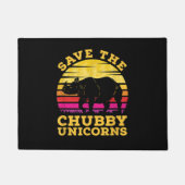 Funny Rettete The Chubby Unicorns Zoo Keeper Fußmatte (Vorderseite)