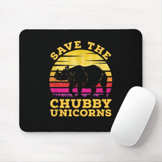 Funny Rettete The Chubby Unicorns Zoo Keeper Mousepad (Mit Mouse)