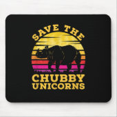 Funny Rettete The Chubby Unicorns Zoo Keeper Mousepad (Vorne)