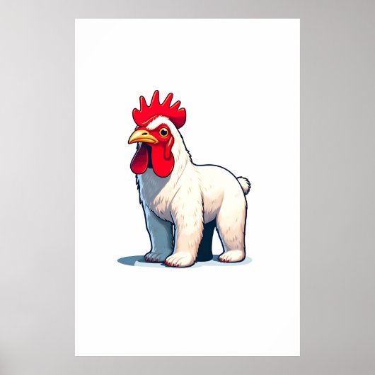Funny Rettete The Pollo Bear Wall Art Poster (Vorne)