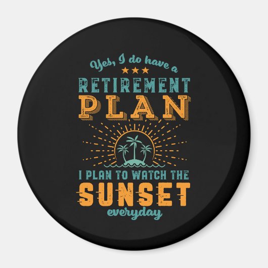 Funny Reverkationsplan Summer Beach Holiday Magnet (Vorne)