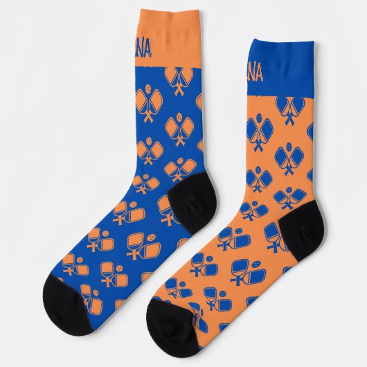 Funny Reversed Pickleball Crew Socks Socken (Linkes Detail)