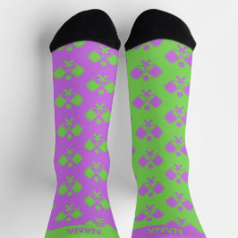 Funny Reversed Pickleball Crew Socks Socken