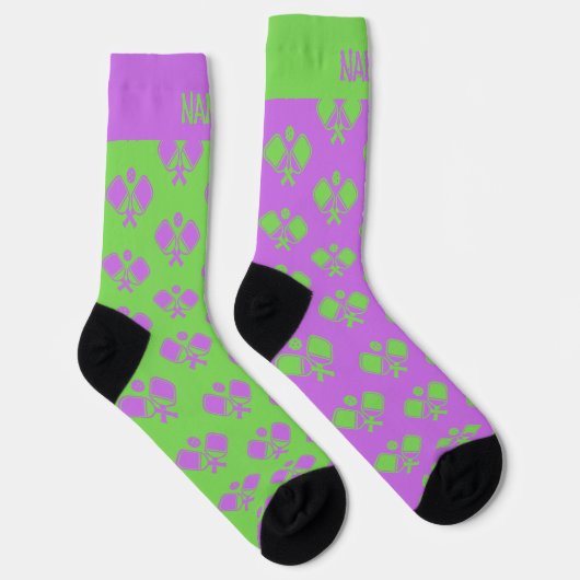 Funny Reversed Pickleball Crew Socks Socken (Rechts)
