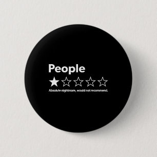 Funny Review People Absolute würde nicht empfehlen Button