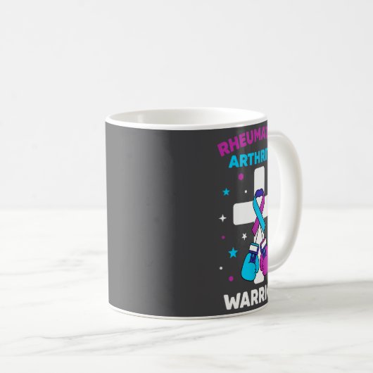 Funny Rheumatoid Warrior Arthritis Awareness Kaffeetasse (VorderseiteRechts)