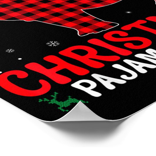 Funny Rhino Christmas Pj Pajama Men Women Pj For F Poster (Ecke)