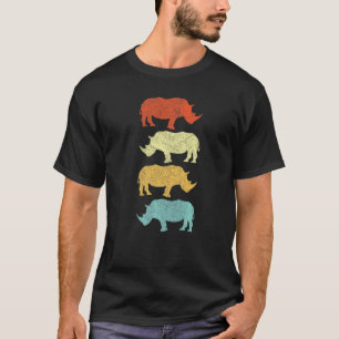 Funny Rhino Chubby Unicorn Retro Vintag T-Shirt