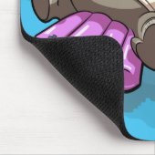Funny Rhino Party Animal Pool Aufblasbarer Cartoon Mousepad (Ecke)