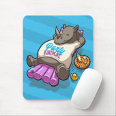 Funny Rhino Party Animal Pool Aufblasbarer Cartoon Mousepad (Mit Mouse)