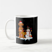 Funny Rhodesian Ridgeback Dog Christmas Snowman Xm Kaffeetasse (Links)