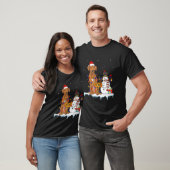 Funny Rhodesian Ridgeback Dog Christmas Snowman Xm T-Shirt (Unisex)