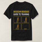 Funny Rhodesian Ridgeback Guide To Training Dog Ob T-Shirt (Design vorne)
