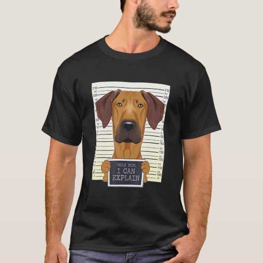 Funny Rhodesian Ridgeback Mama I Rhodesian Ridgeba T-Shirt (Vorderseite)