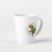 Funny Rhythmic Gymnast Capybara Hoop Cartoon Milchtasse (Rechte Ecke)