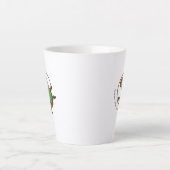 Funny Rhythmic Gymnast Capybara Hoop Cartoon Milchtasse (Vorderseite)