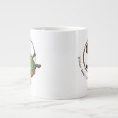 Funny Rhythmic Gymnast Hoop Cartoon Capybara Jumbo-Tasse (Vorderseite)