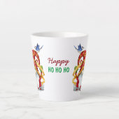 Funny Ribbon Gnome mit Vögeln Milchtasse (Vorderseite)