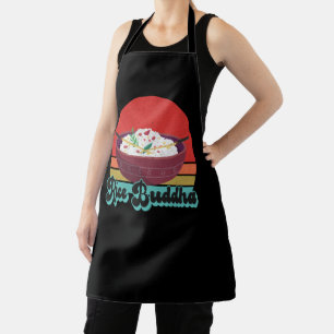 Funny Rice Buddha Sunset Retro Vintages Geschenk Schürze