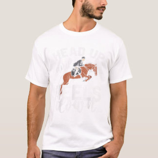 Funny Rider Reitspende Kopf hoch und Heels runter T-Shirt